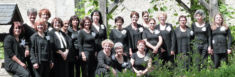 Portrait de groupe de la chorale Dames en choeur au pays des buis