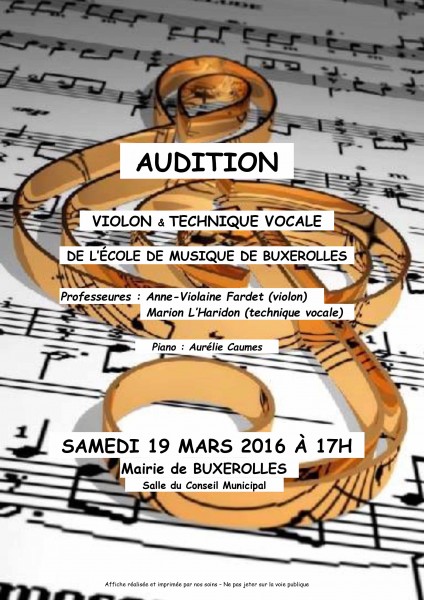 audition 19 mars