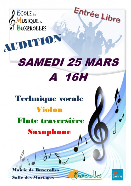 AUDITIONS AFFICHES 25 03 17