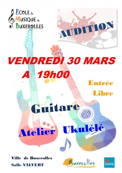 AUDITIONS guitare 30 mars 2018