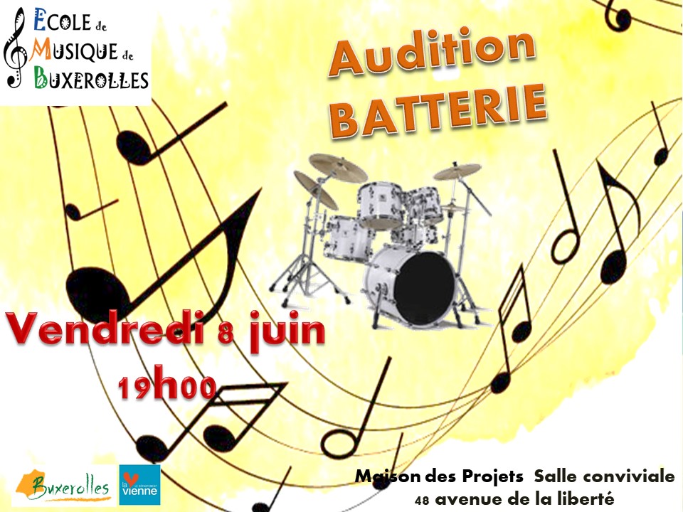 batterie audition 8 juin 2018