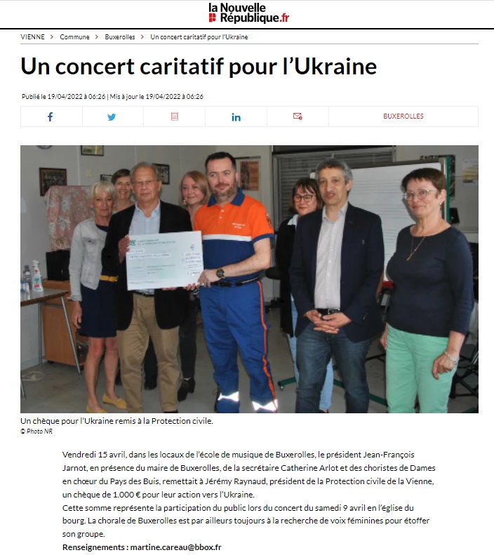 Article du concert 19-04-22